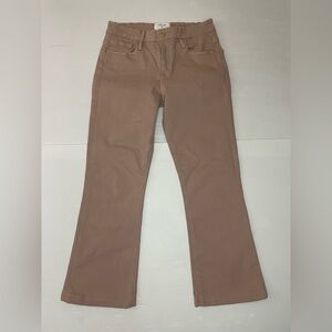 Frame Denim X Aerin Le Crop Mini Boot Dusty Rose Size 26